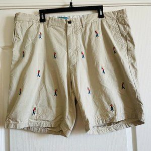 Castaway Nantucket Mens Cotton Embroidered Golf Shorts Size 42